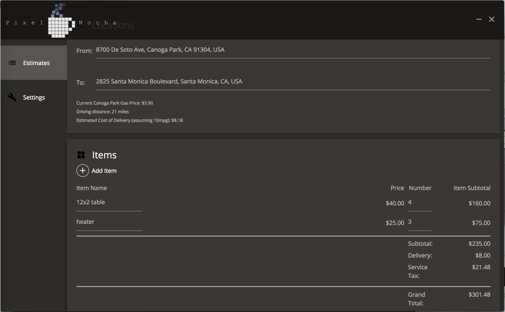 Manifold address selected