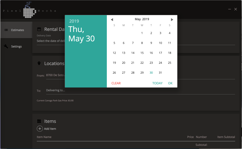 Manifold date selection